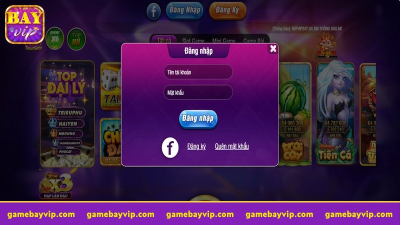 không nhớ thông tin đăng nhập bayvip
